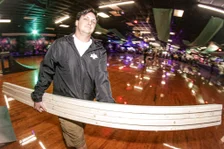 DJ has a lot of wood