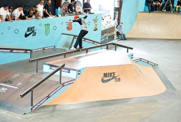 <!--am15sunday-->

Christian Dufrene polishes up on his Front Feebles moments before Finals begin.