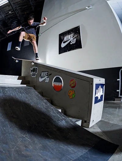 <!--dala18practice-->

He’s pro, but Nick Merlino couldn’t resist getting out there and puttin’ down a few Nollie Heel Noseslides.
