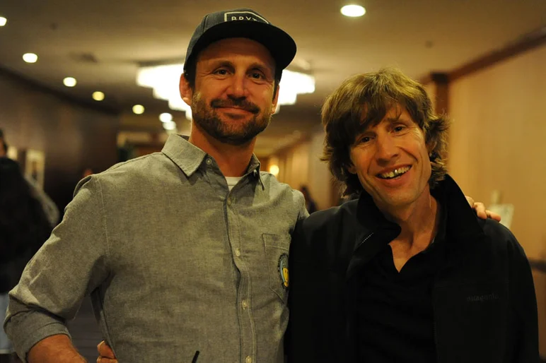 I fan out so much on Rodney Mullen that he recognizes me now.<!-- Skateboard Bid'niss IASC Summit and Hall of Fame Awards -->