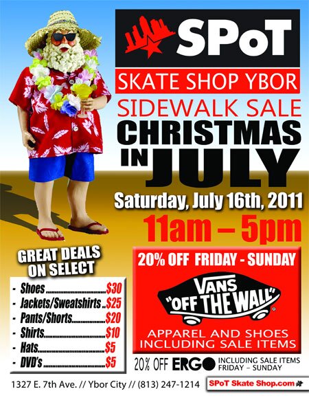 Christmas in July at SPoT Skate Shop Ybor