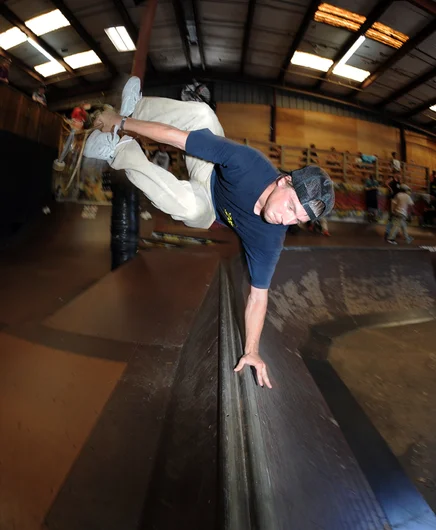 <!--SOJ14-->
Mat Call is definitely one of my favorite people to watch on a skateboard. I'm blown away at what he does on his board. This one really surprised me. Frontside 360 handplant from the China bank up onto the deck. He was almost completely inverted!
















