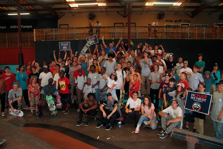 <!--gsd16-->

One last group photo of everyone we linked up with. Thanks again to our sponsors DC, Red Bull and PBR. Thanks to all you skate rats for being who you are and keeping this thing cool still.