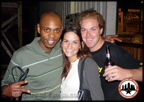 Dave Chappelle with SPoT employee Jason and his girlfriend.  If you think she looks familiar, <a href=