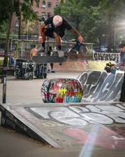 Backside flip from S