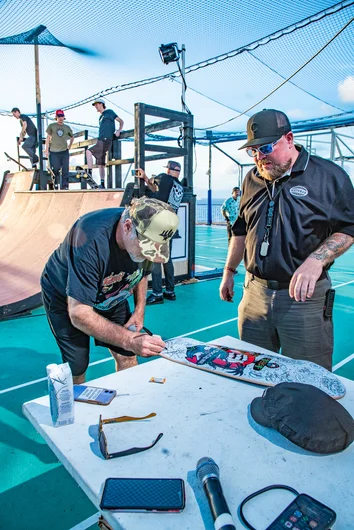 including his own!

<!--floggingmollycruise23-->