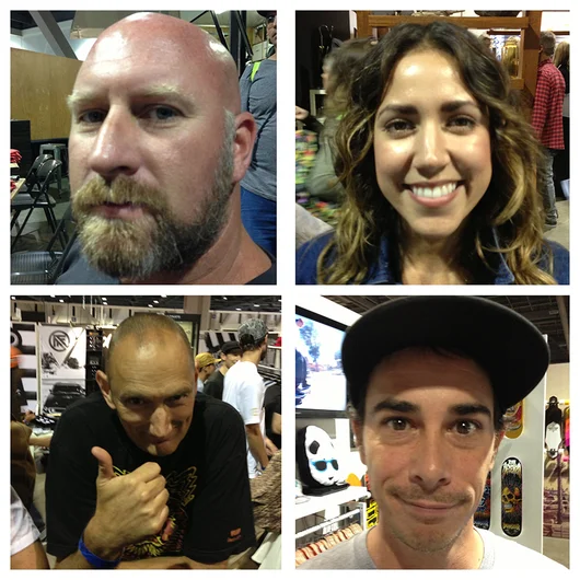<!-- agenda2013 -->

Mugshots clockwise: Gabe Clement - Matix / Erica Yary - Stance / Ian Deacon - Flip / James Craig - Blind