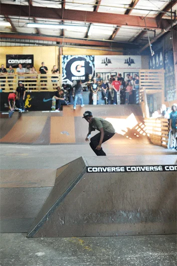 Ish Cepeda - nollie flip.<!-- Valentine's Day Massacre 2013 Presented by Converse -->