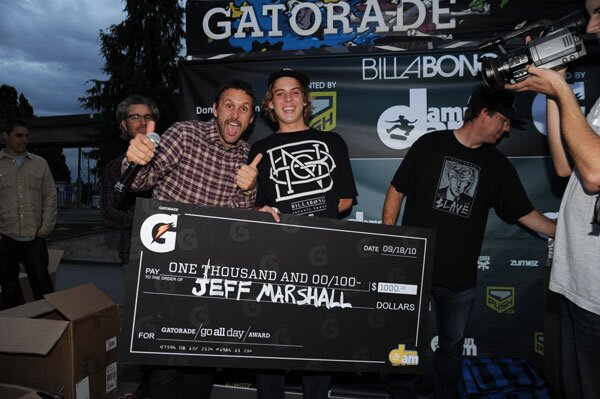 Jeffrey Marshall got the Gatorade Go All Day Award