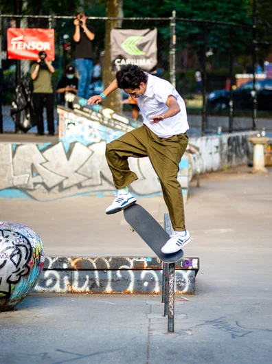 Nicholas deal breaker with the Crook Nollie Heel Out.

<!--damnamnyc2022day2-->