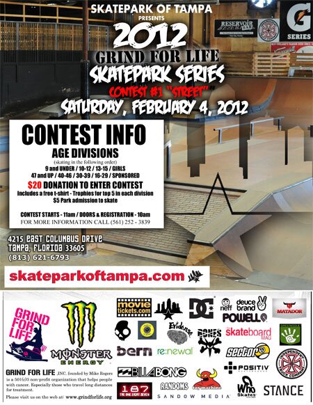 Grind for Life's Skatepark Series Contest at SPoT