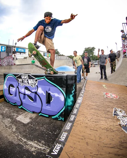 Serge was surging all day. This Front Noseblunt was just one of maybe 10-12 tricks he landed.

<!--goskate24-->