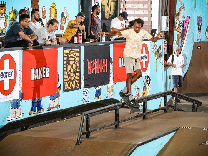 New dad and SPoT Team Rider Kris Clayton made an appearance. He blessed us with a back smith front 180 before heading into work.

<!--schoolsoutjam24-->