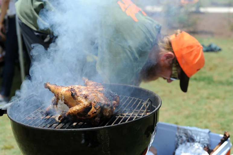 <!--Copa2014-->

Jonah of Hazard County Skatepark grilled up a plethora of meats for all the carnivores at the park. He also brought his team to skate the contest, fueled by barbeque chicken and smoked sausage.
