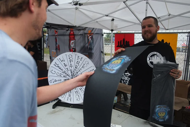 Hopefully you came up on some gear at the Skatepark of Tampa tent with Bob.<!-- Tampa Pro 2013 Skateboarding and the After-Party -->