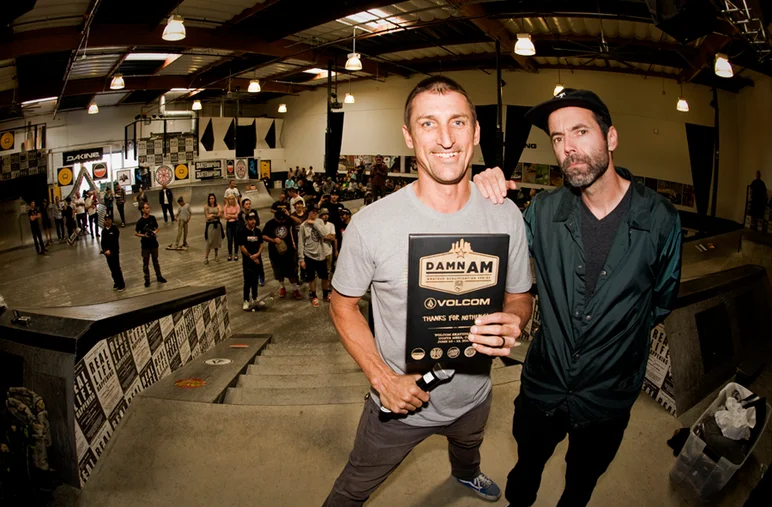 <!--dacm16-finals-->
The Thanks For Nothing award is a play on words, first one goes to Volcom for all their help. Photo: Kyle Seidler