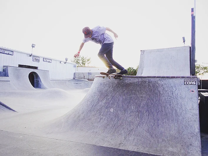 <!--cotc16-->

Gage Gum - Warm-Up Backside Tailslide in the Concrete Courtyard, Hazard County Skatepark.