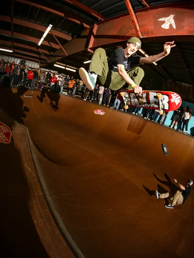 I don’t know how the hell Peter landed this Kickflip Indy

<!--cotc-2024-bowljam-->