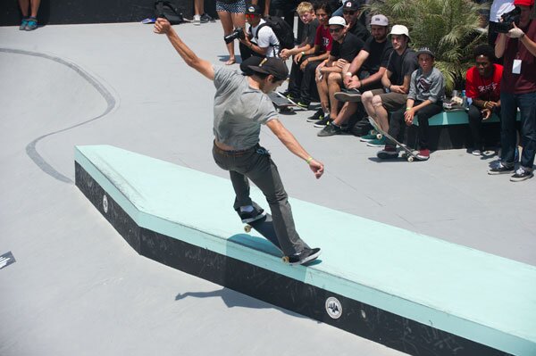 Ryan Spencer's frontside 180 fakie 5-0's