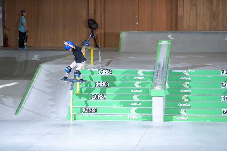 I think Aoi Fukuda did 50 tricks in her run. It was insane! Front lip

<!--damnamjapan2022finals-->