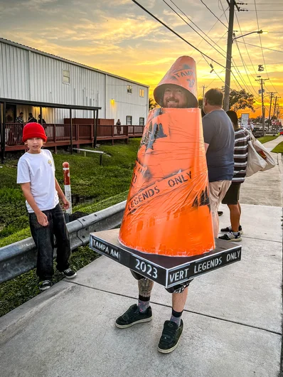 Legends Only. Lots of good costumes out here for the Pro Vert Legends Jam.

<!--fridayam2023nightlife-->