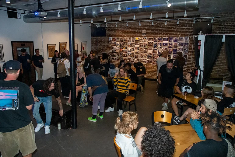 <!--gsd21-->
We ended Go Skate Day at the Bricks with some drinks and a premiere of the new Westside Skateshop video 
