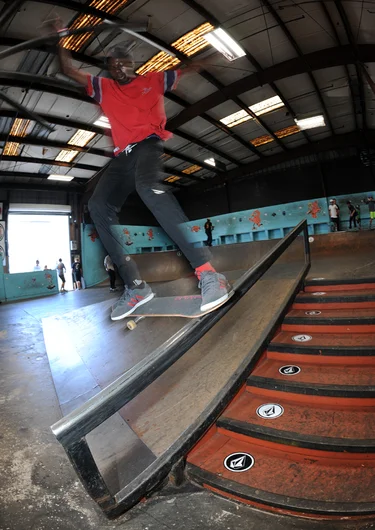 <!--soj16-->

Taylor Fetuga had a smooth tailslide down the rail in his jam. Taylor ended the day in 5th place in the 16 and up division.