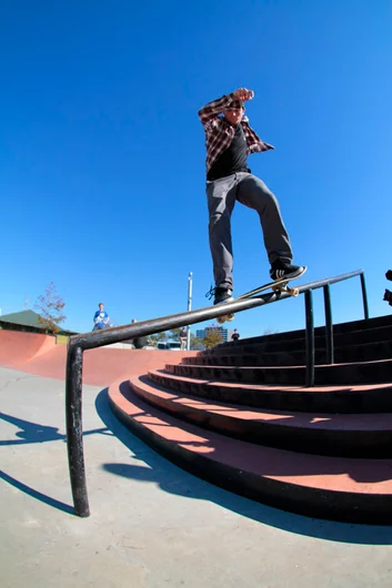 <!--txrt14-->

Denis Frain will Smith Grind anything.