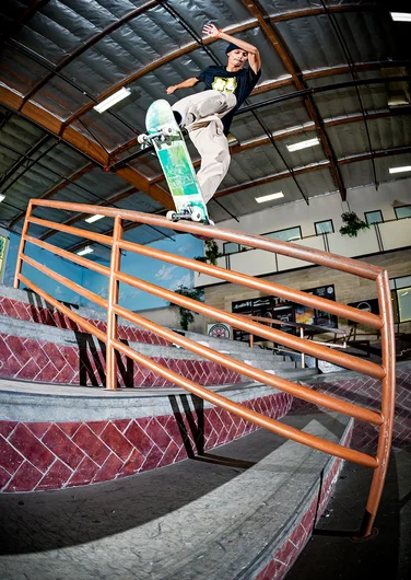 <!--dala19finals-->

First Place Semi-Final qualifier Santana also wants a piece with a Noseblunt Slide.