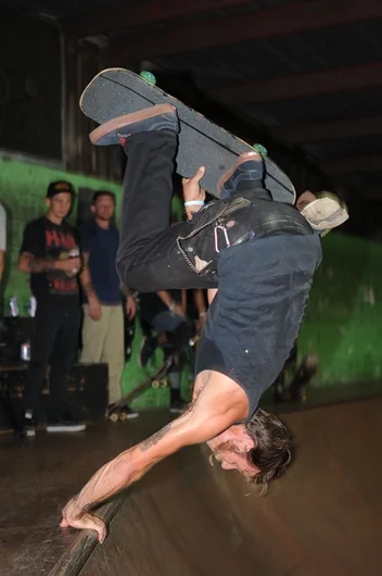 I wonder if Kevin brings these inverts to the Bro Bowl?<!-- Old Man Appreciation Bowl Jam 2012 -->