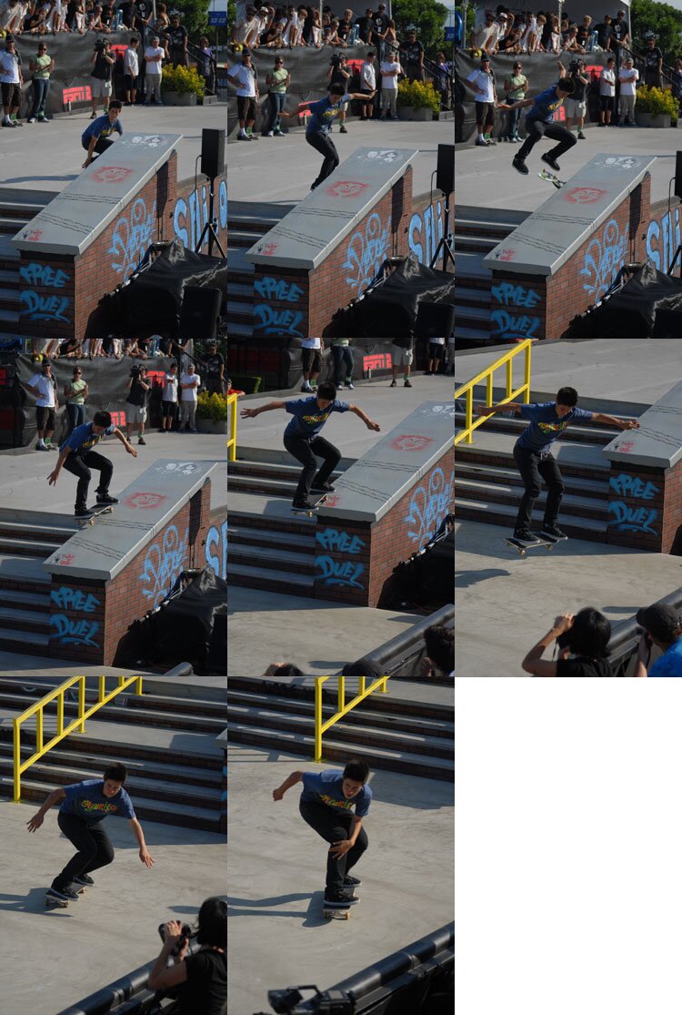 Alexis Sablone - kickflip frontside 50-50