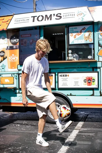 Liam in World Cup Mode
