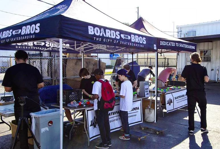 <!--b4bbbd-->

We're all set up and ready to start building boards for the less fortunate!