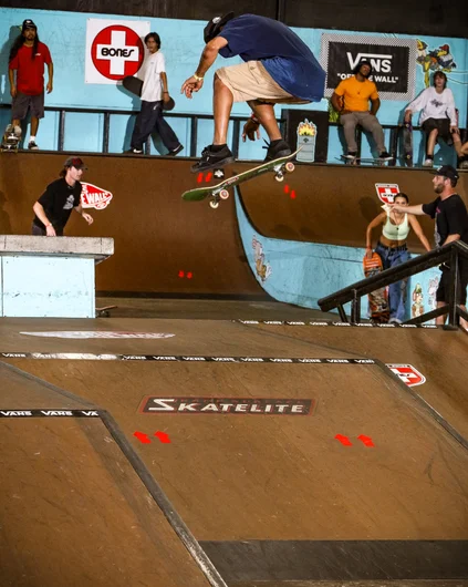 Sergio took $50 when someone requested a Backside Flip over the A-Frame.


<!--goskate24-->