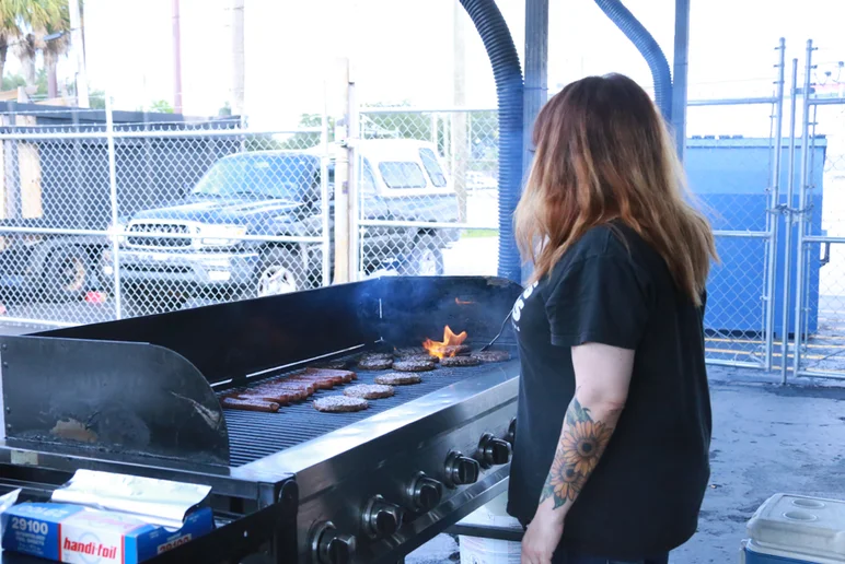 <!--emericaphotos16-->
Michelle Box is someone you can expect to see at all of our events. She’s always down to help with whatever we need, and even more importantly is our Boards for Bros ambassador. Basically, she’s the best. Thanks for grilling for everyone, Michelle!