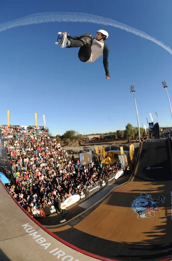 Marcelo Bastos on an indy 540.<!-- Maloof Money Cup South Africa 2012 -->