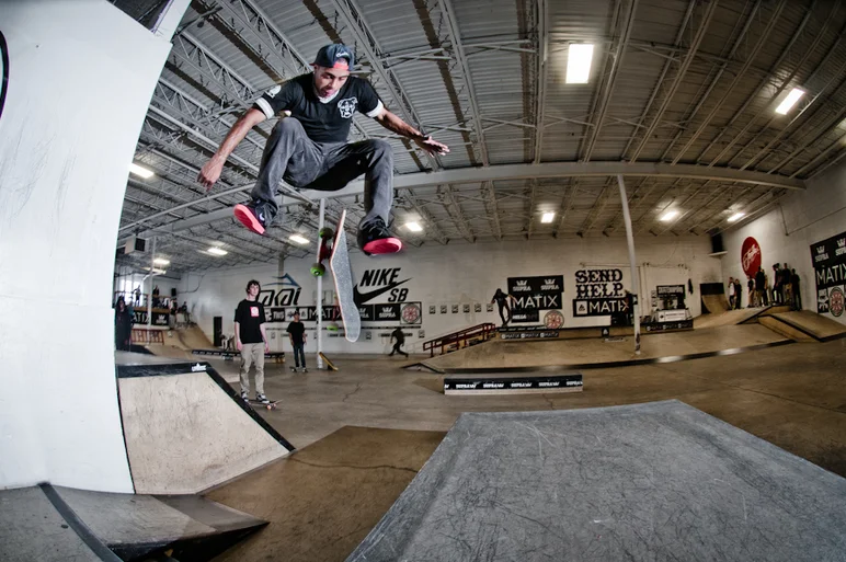 <!--damnammn14finals-->

I think Ricky Nunn was the only person I saw skate this gap.  Big tre flip onto the manny pad.