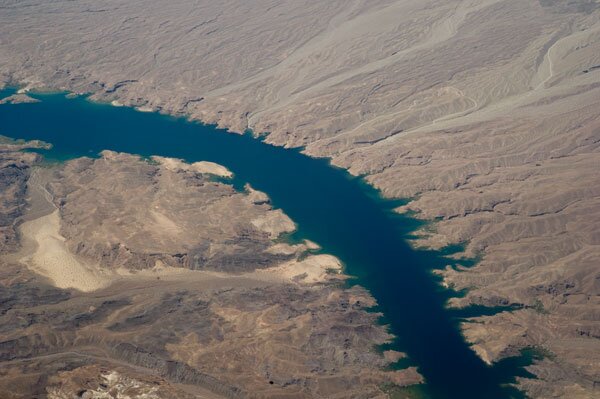 Flying into Las Vegas