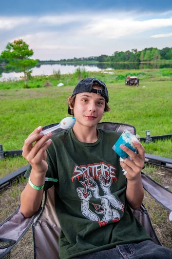 Don't tell Dylan's parents but he ate a lot of ice cream this weekend.

<!--floridagrovesfest23-->