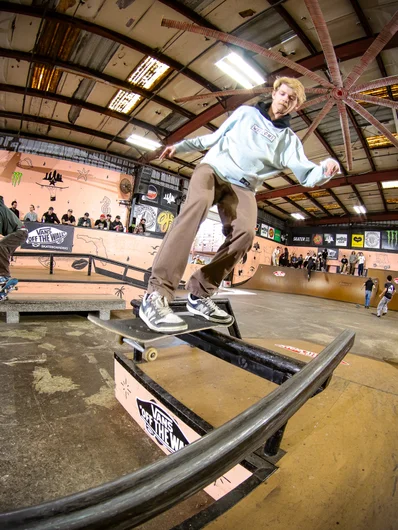 Two time Skater XL Tampa Pro winner Jake Blue doing some video game shit in real life.

<!--cotcfinals2024-->