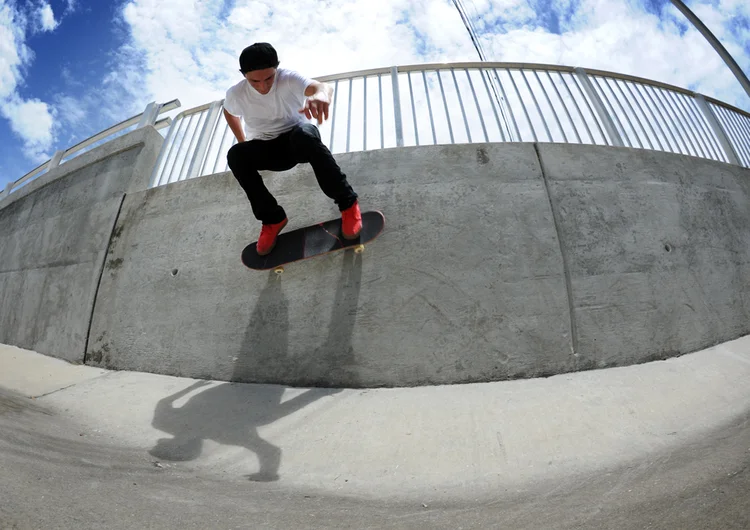 <!-- FranksForNothingLakeLand -->
Knibbs went from switch wallriding in ditches to touring with Lil' Tunechi across America. Now he's somewhere in Europe. Wild. This kid is killing it.