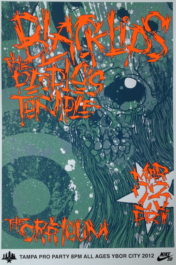 Pushead Tampa Pro 2012 Limited Run Poster