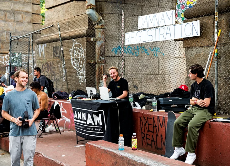 <!--danyc18practice-->

If you see Paul Zitzer around (not pictured) make sure to give him props on absolutely nailing it on the Damn Am Registration sign.
