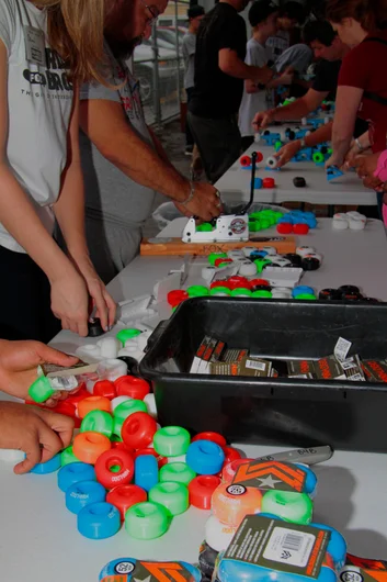 <!--b4bday15-->
Unwrap the wheels and bearings…