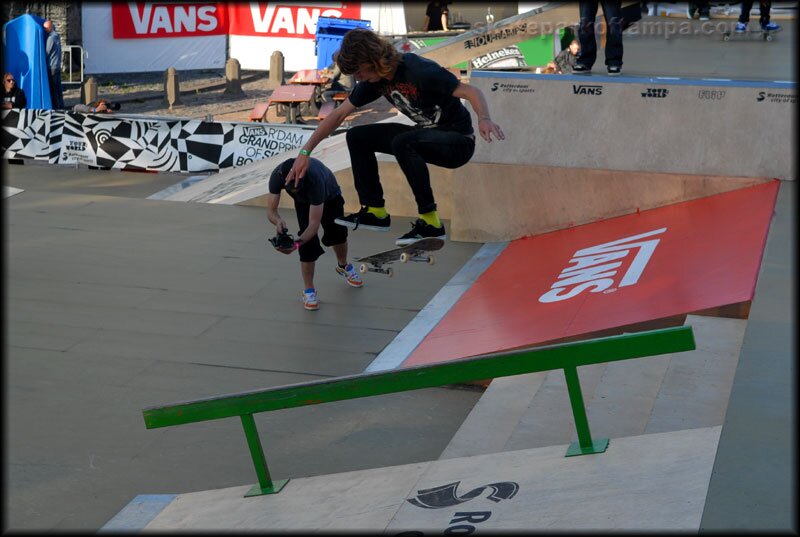 Collin Provost snaps these frontside flips to lip