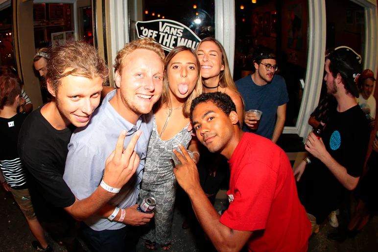 <!--bricks6photos-->
Insane Drunk Posse: Josh, Derick and Robby2Packs getting down with the ladies of Ybor.