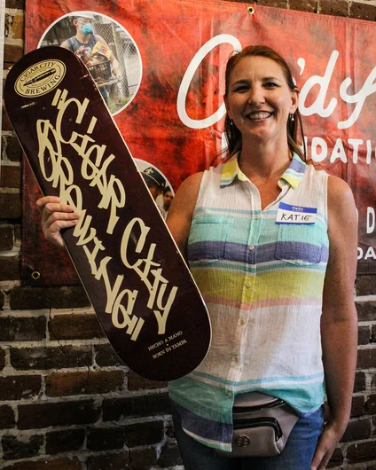 <!--canndaidb4b-->

All the volunteers were entered into a raffle and Cigar City Brewing gave away a deck - this is the lucky winner!