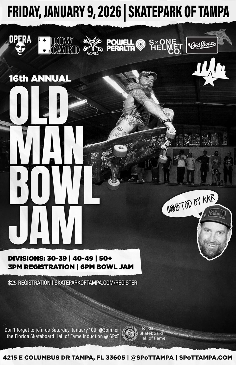 2026 Old Man Bowl Jam Web Flyer