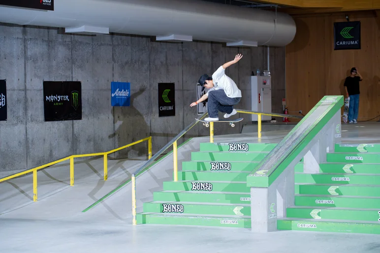 I think that Daiki could do this one with his eyes closed. Robotic hardflip 

<!--damnamjapan2022finals-->