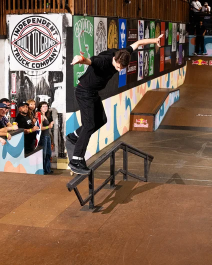 Tyson near the stairs